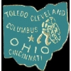 OHIO PIN OH STATE SHAPE PINS